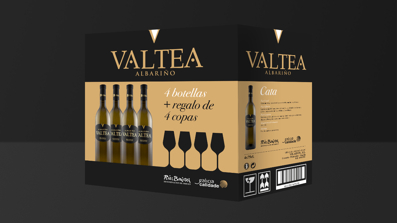 Caixa para viño Valtea